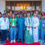 SUPER FALCONS AND THE PRESIDENT BOLA AHMED TINUBU
