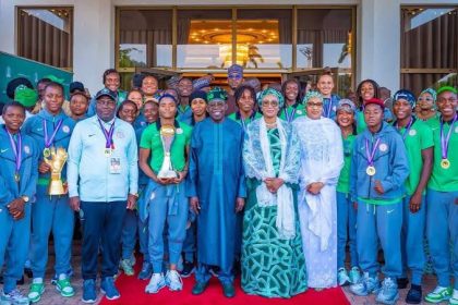 SUPER FALCONS AND THE PRESIDENT BOLA AHMED TINUBU