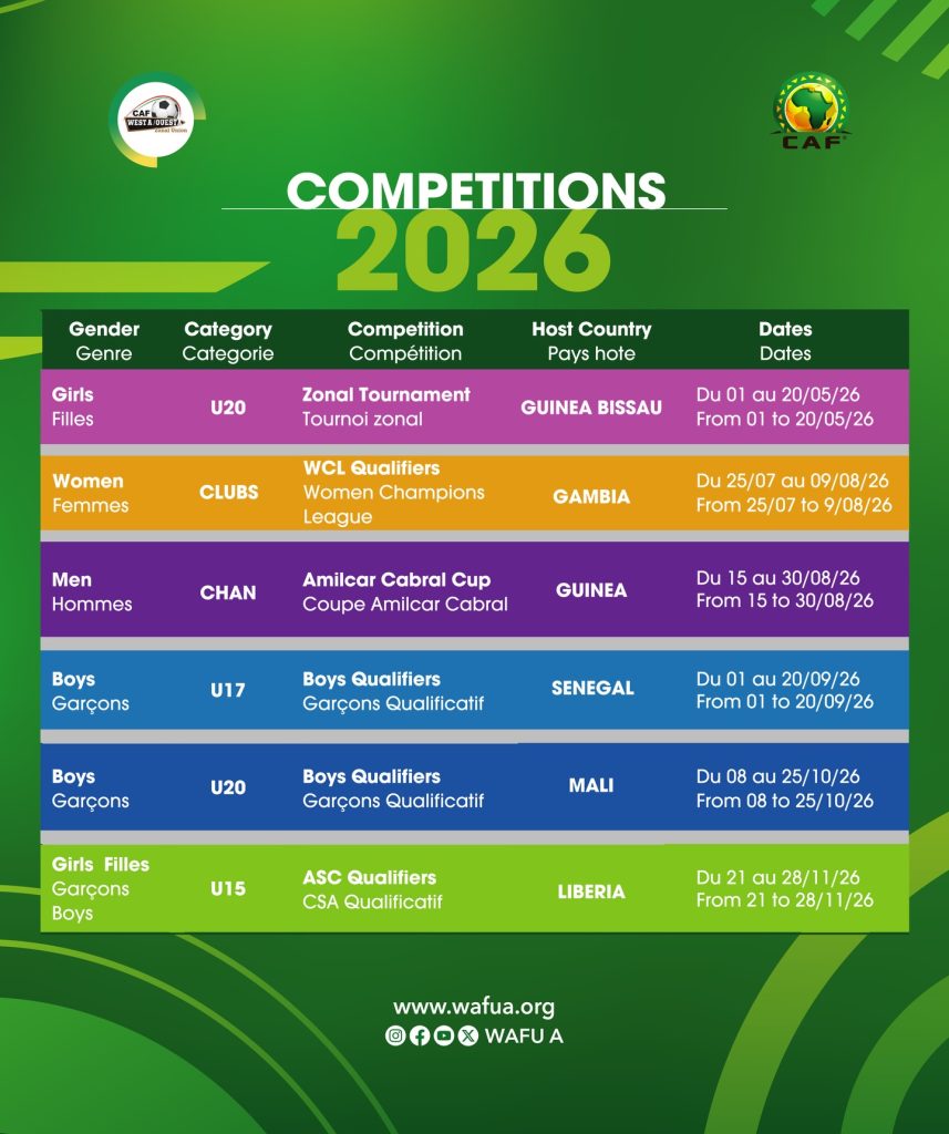 WAFU A 2026 Carlendar Trybal News -trybalnews