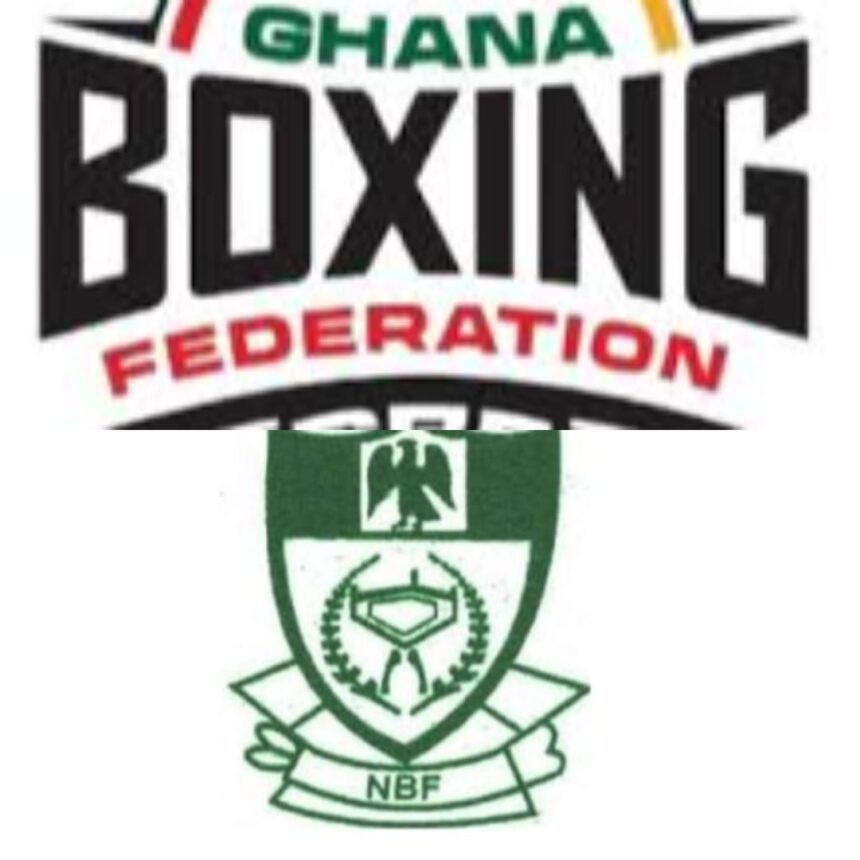 Ghana Boxing Federation logo featuring bold black BOXING text with GHANA above and a green badge below  trybalnews