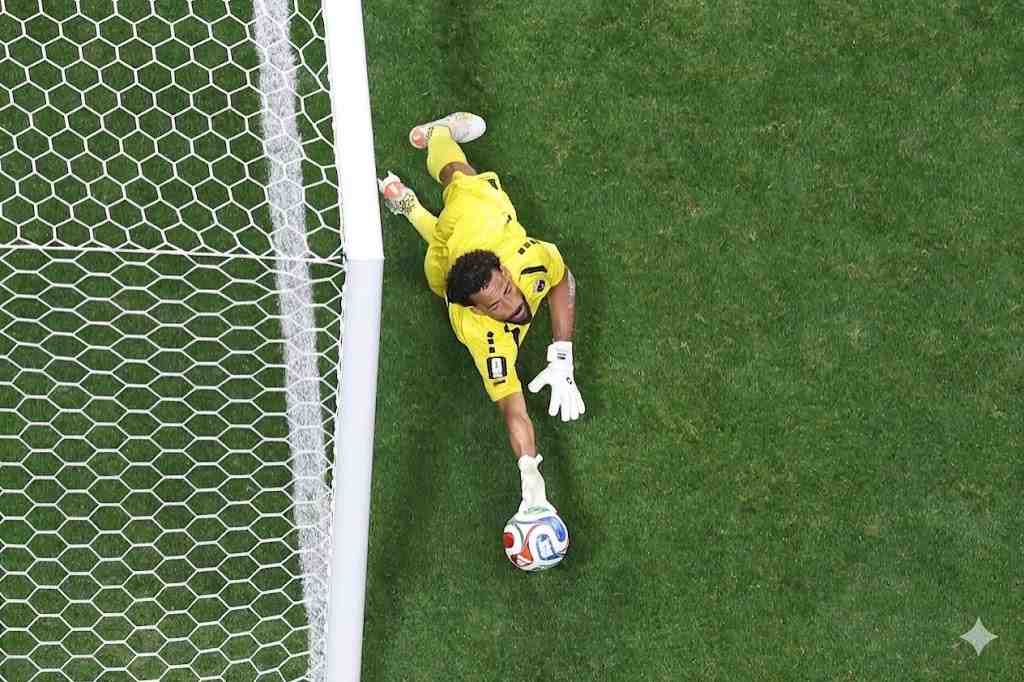 Vozinha Trybal News Vozinha of Cabo Verde makes a save during the FIFA World Cup 2026 Group H match between Spain and Cabo Verde at Atlanta Stadium on June 15 2026 in Atlanta trybalnews