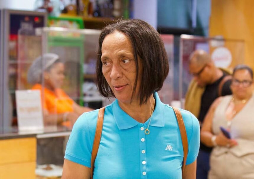 Ana Candida Evora mother of Cabo Verde goalkeeper Vozinha at Cesaria Evora International Airport in Sao Vicente before traveling to USA for World Cup 2026 June 17 2026  trybalnews