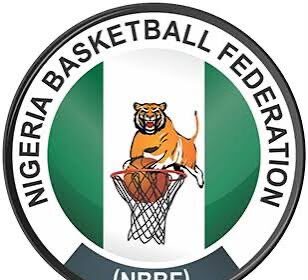 Nigeria Basketball Federation (NBBF) logo with a tiger dunking a basketball inside a hoop and green-white-green colors around the edge.
