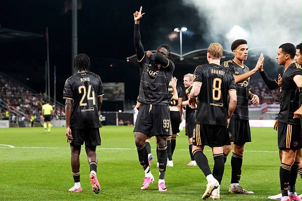 Tolu Arokodare of Ajax celebrates Trybal News trybalnews