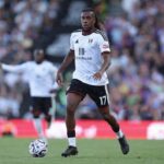 Nigeria international Alex Iwobi wearing Fulhams white home kit with number 17 dribbling the ball during the Premier League 202627 match between Fulham and Crystal Palace at Craven Cottage in London United Kingdom on September 5 2026  trybalnews