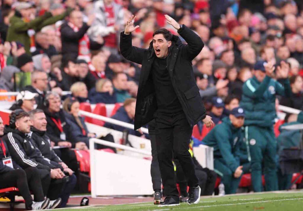 Andoni Iraola Manager of Liverpool reacts during the Premier League 202627 match between Liverpool FC and Brighton  Hove Albion at Anfield on October 25 2026 in Liverpool England  trybalnews